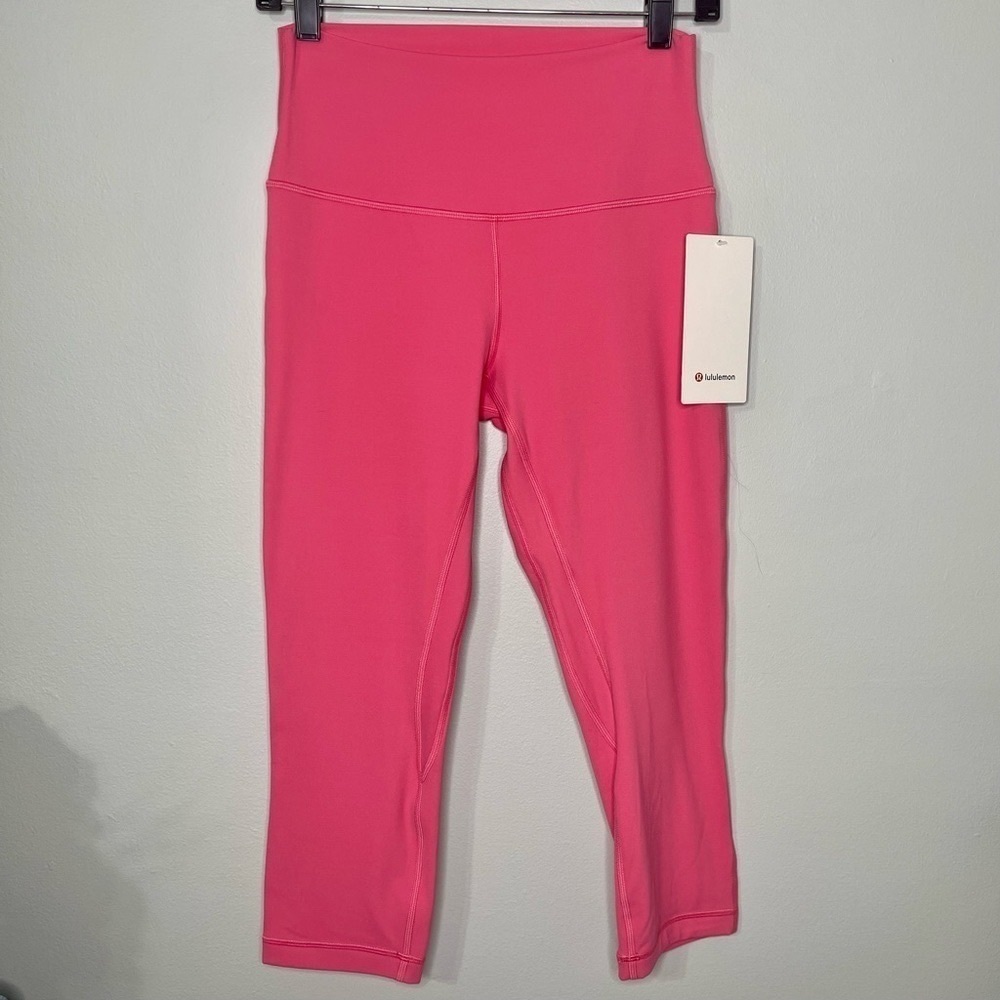 Lululemon Align High Rise Crop Leggings Guava Pink Nwt 8 - Picture 6 of 9